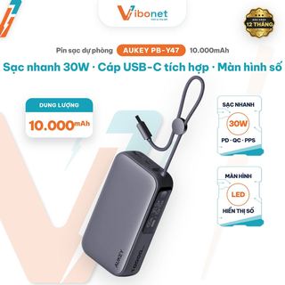 Pin Dự Phòng AUKEY PB-Y47 10000mAh 30W - GRAY