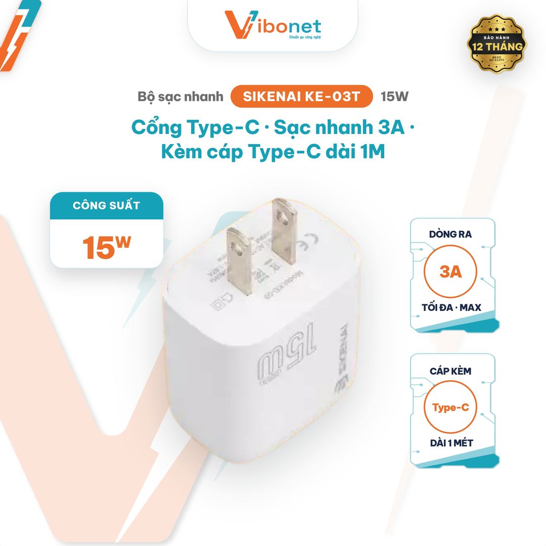 Củ sạc nhanh Sikenai KE-03T