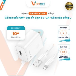 Bộ sạc FIMO KX-5L 10W kèm cáp Lightning, IC thông minh