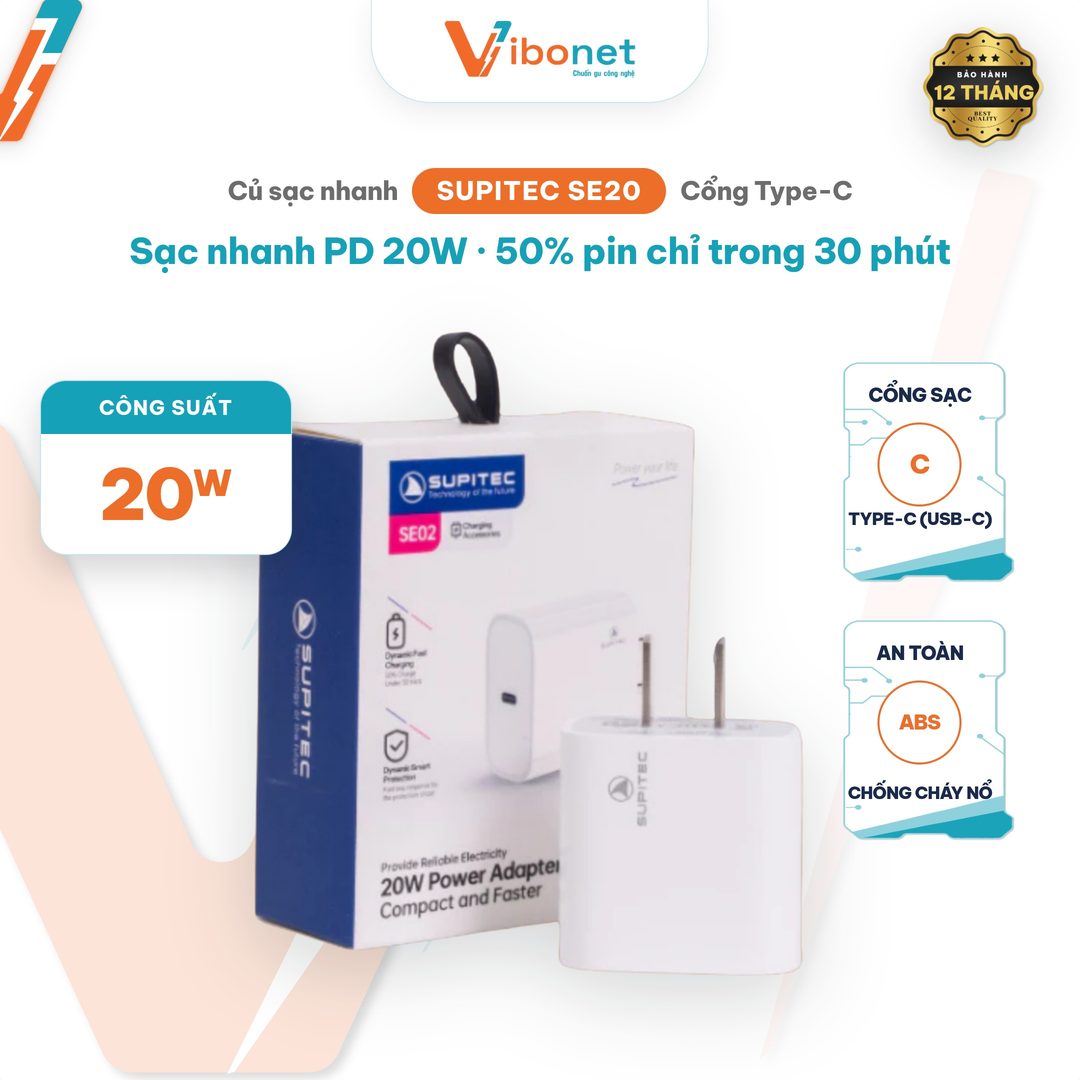 Củ sạc nhanh Sikenai SE-20 PD 20W