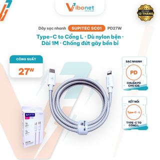 CÁP DÙ TYPE-C TO LIGHTNING (PD 27W)