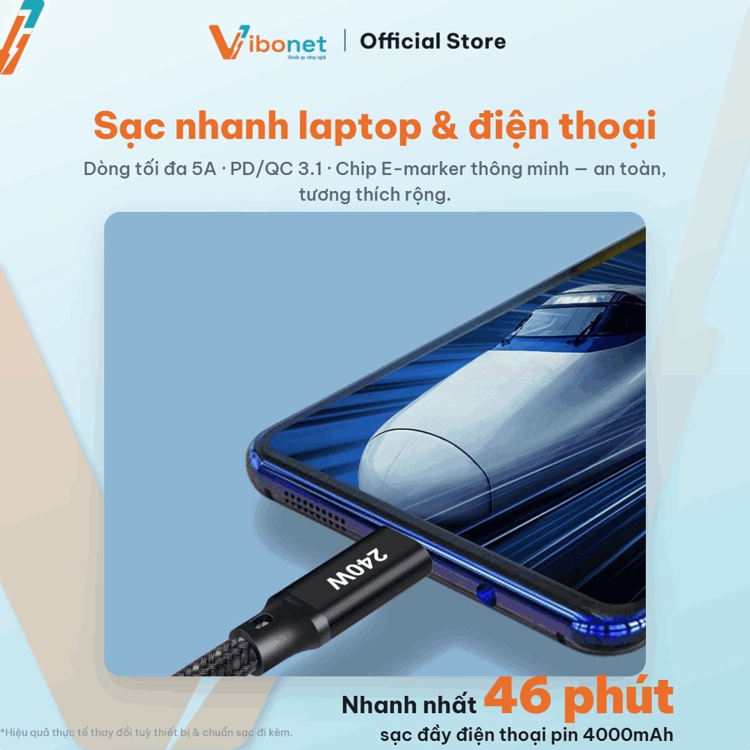 Cáp sạc nhanh 240W là gì? Khi nào bạn thực sự cần?