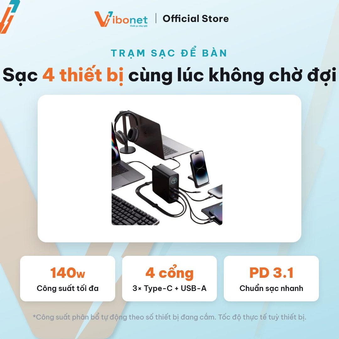 Củ đa cổng chia công suất hợp lý cho nhiều nhóm thiết bị