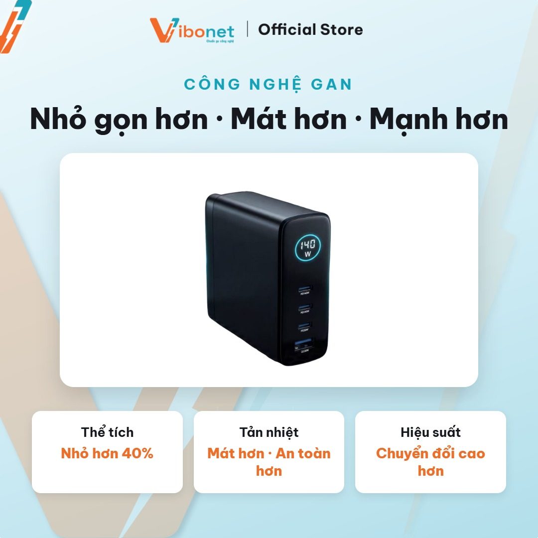 PD 3.1 và GaN: bộ đôi làm nên sạc nhanh hiện đại
