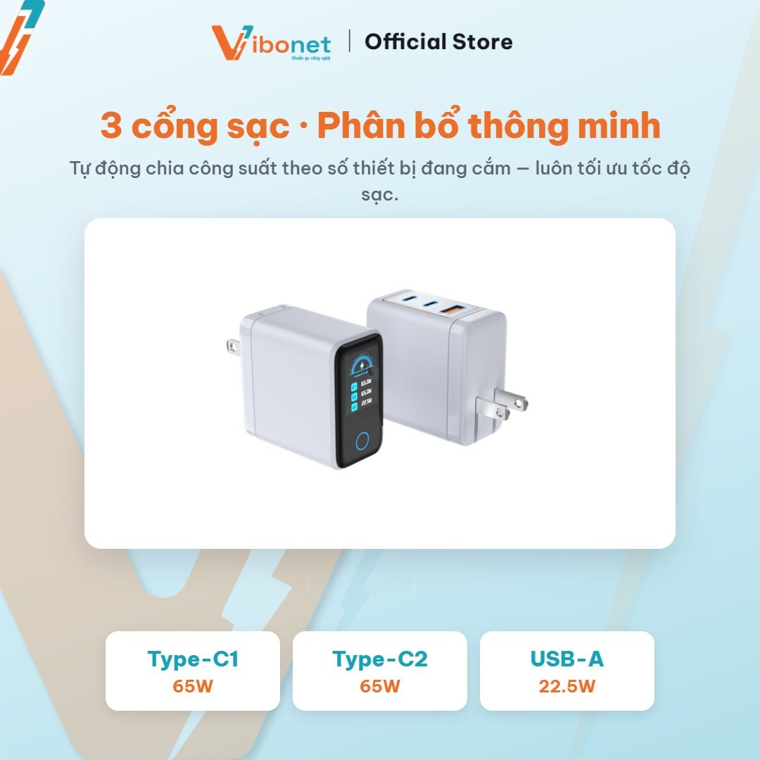 Ba cổng gọn trên một thân củ GaN nhỏ — đủ cho một chuyến công tác.