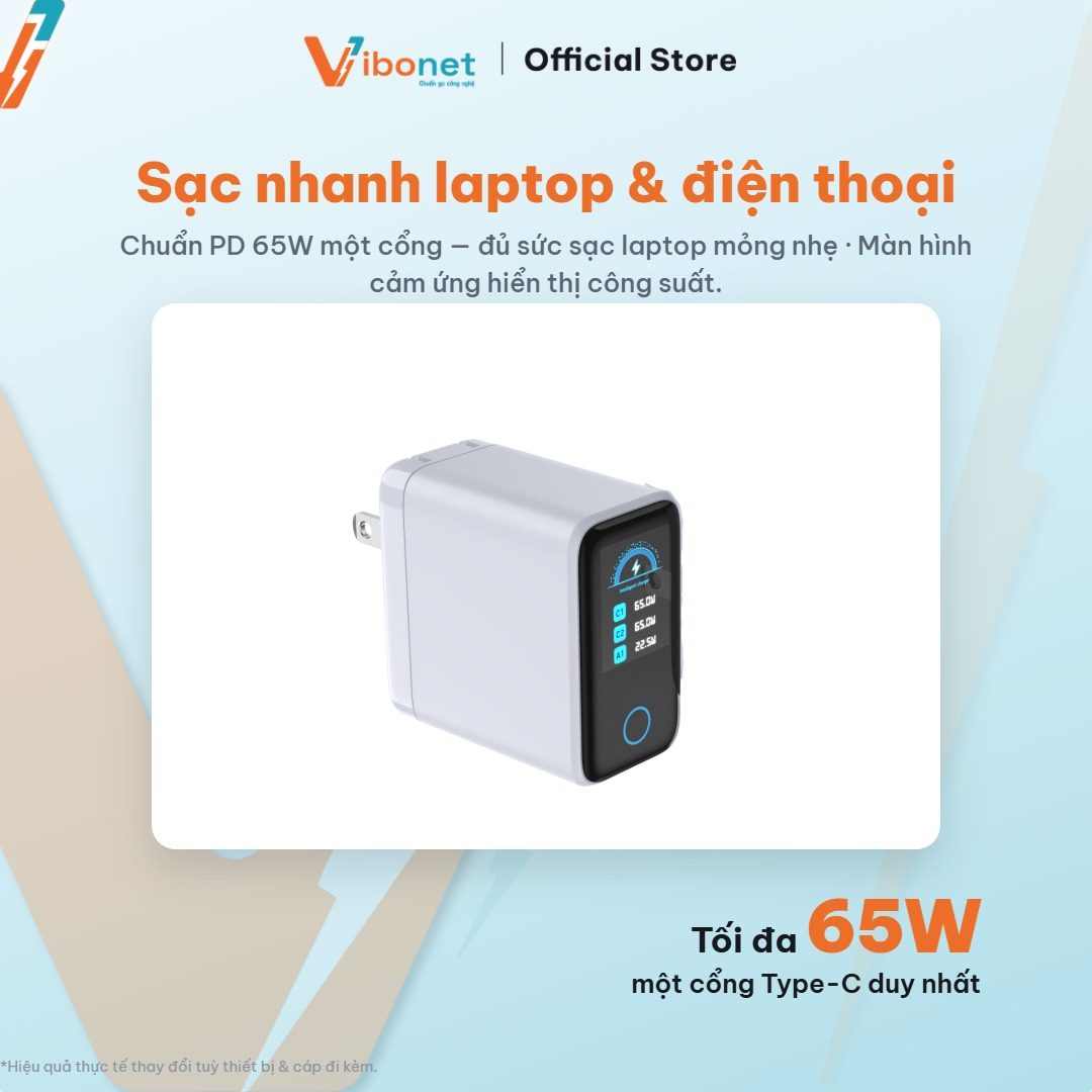 Một củ sạc GaN 67W cho cả laptop lẫn điện thoại khi đi công tác