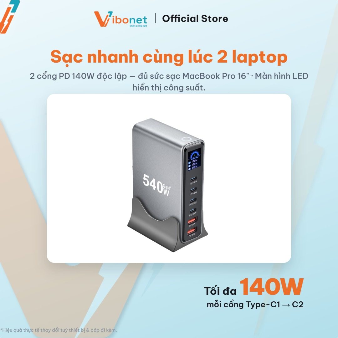 Tối ưu bàn làm việc: 1 trạm sạc thay cho 5 củ sạc rời