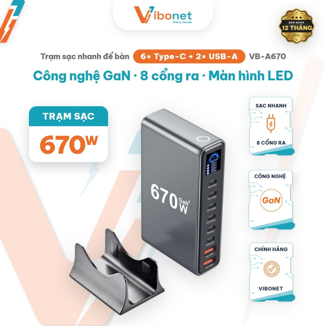 Trạm sạc để bàn là gì? Vì sao dân văn phòng nên có một chiếc